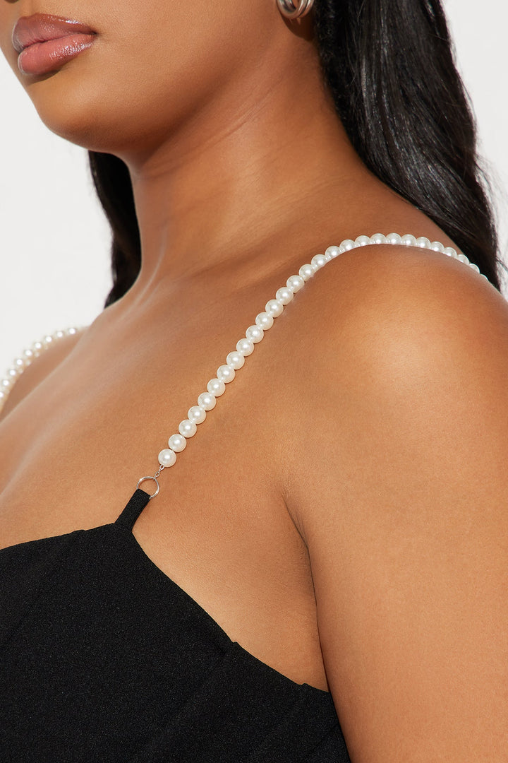 Robe Mini en Tricot Crêpe - Noir