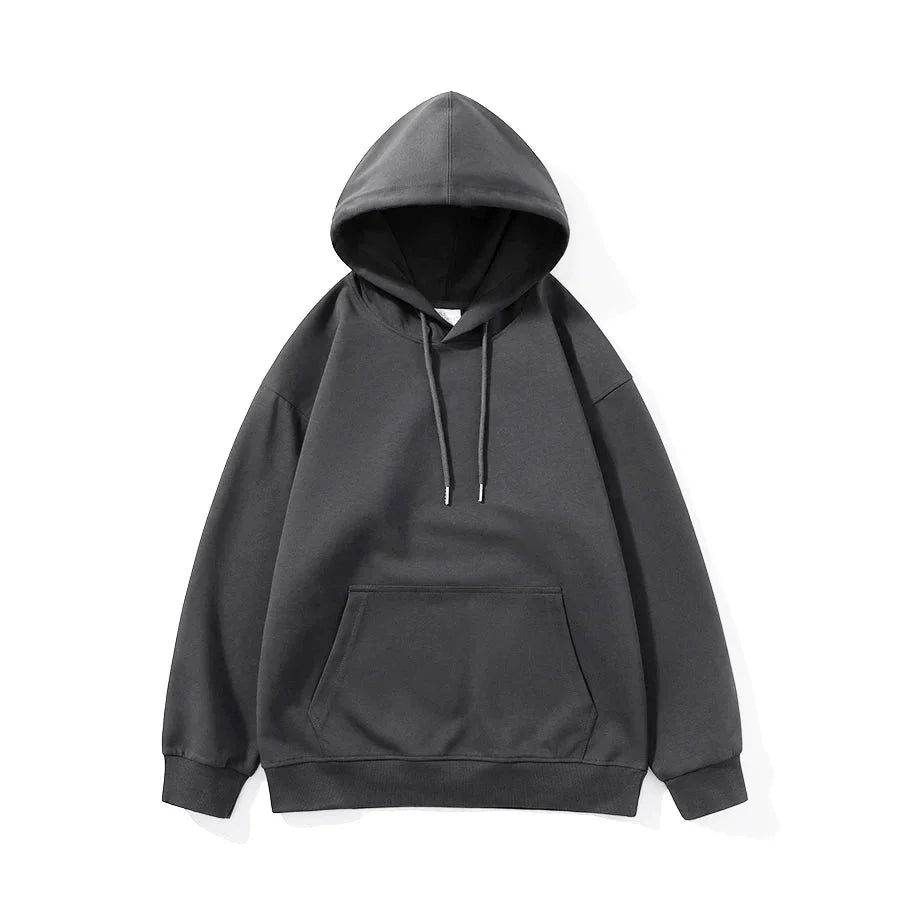 Sweat à capuche oversize unisexe coton polyester automne